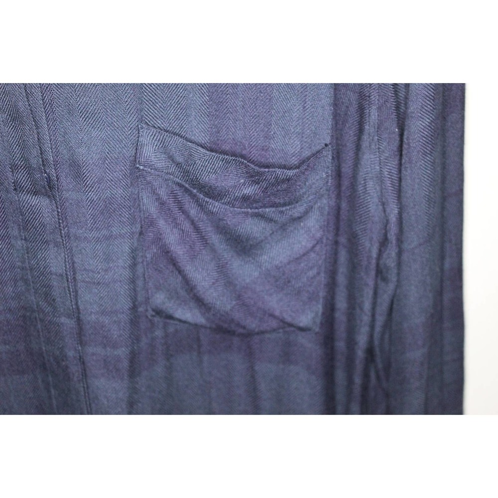 Rails Plaid Flannel Long Sleeve Shirt Dress Dark Navy Green Womens Medium H10707 - Picture 4 of 8